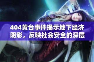 404黄台事件揭示地下经济阴影，反映社会安全的深层次问题