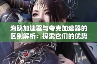 海鸥加速器与夸克加速器的区别解析：探索它们的优势与应用
